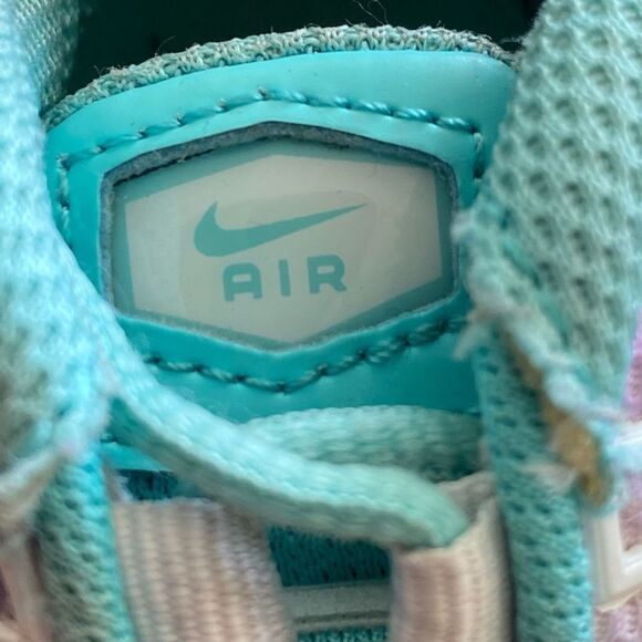 Nike Air Max Toddler White Aqua Purple Size 7C - Picture 5 of 7